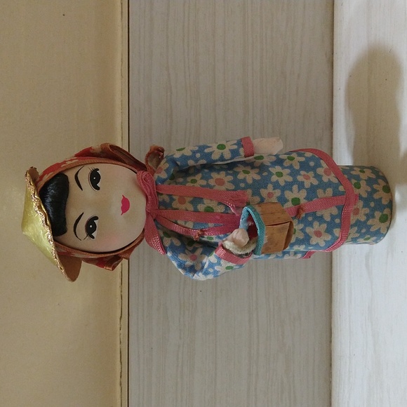 Other - Vintage Chinese Doll, Asia Doll, Wood Doll, Chinese Retro Doll